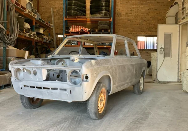 Green Fiat 128 Sport Coupe